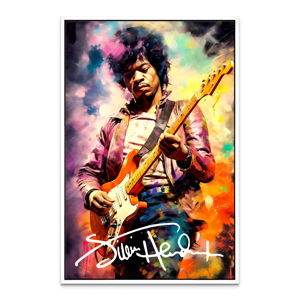 Jimi Hendrix Abstrakt Leinwand Bild INGALERIE