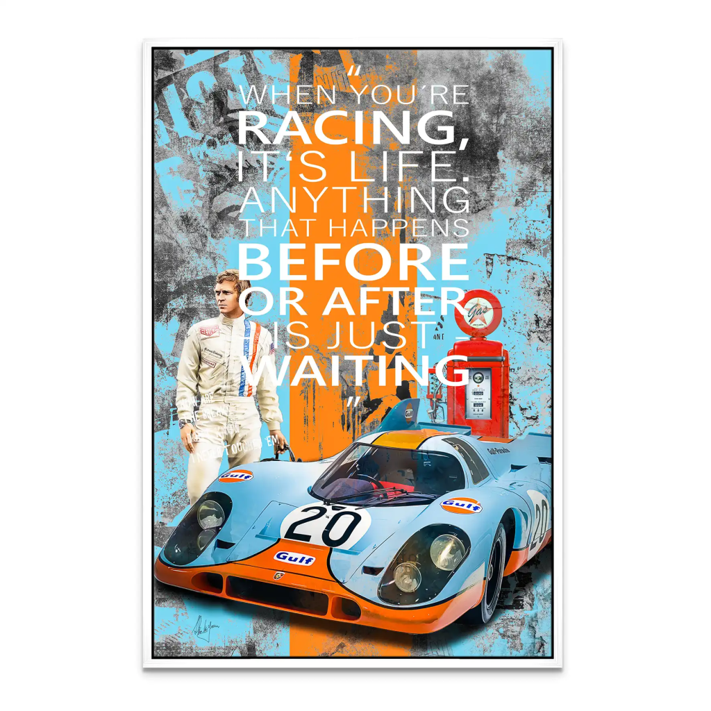 Steve Racing Is Life Leinwand Bild INGALERIE