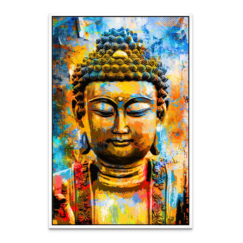 Buddha Color Style Leinwand Bild INGALERIE