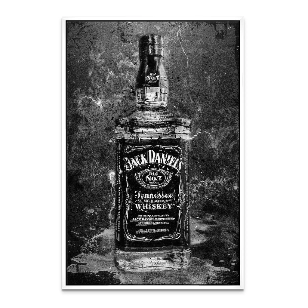 Jack Whisky Black Style Leinwand Bild INGALERIE