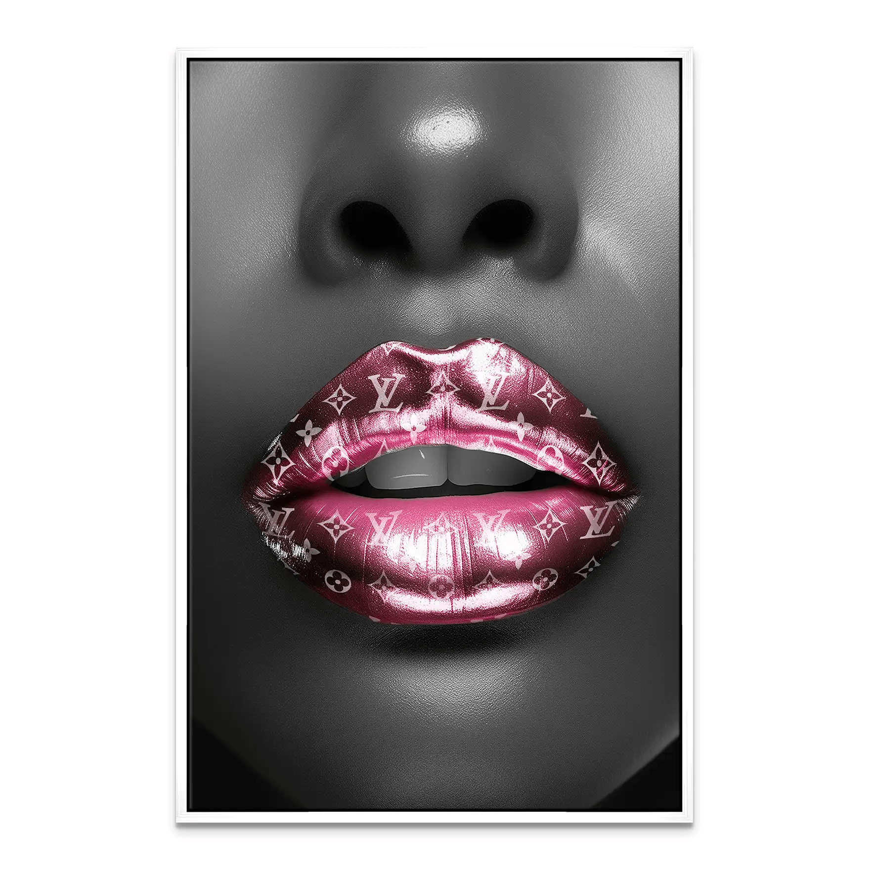 Silver Louis Lips Leinwand Bild INGALERIE