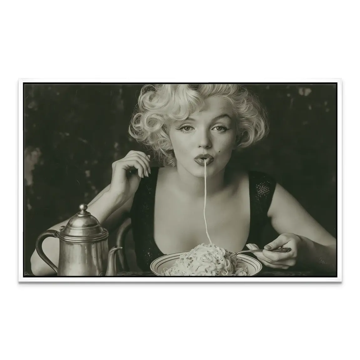 Marilyn Pasta Leinwand Bild