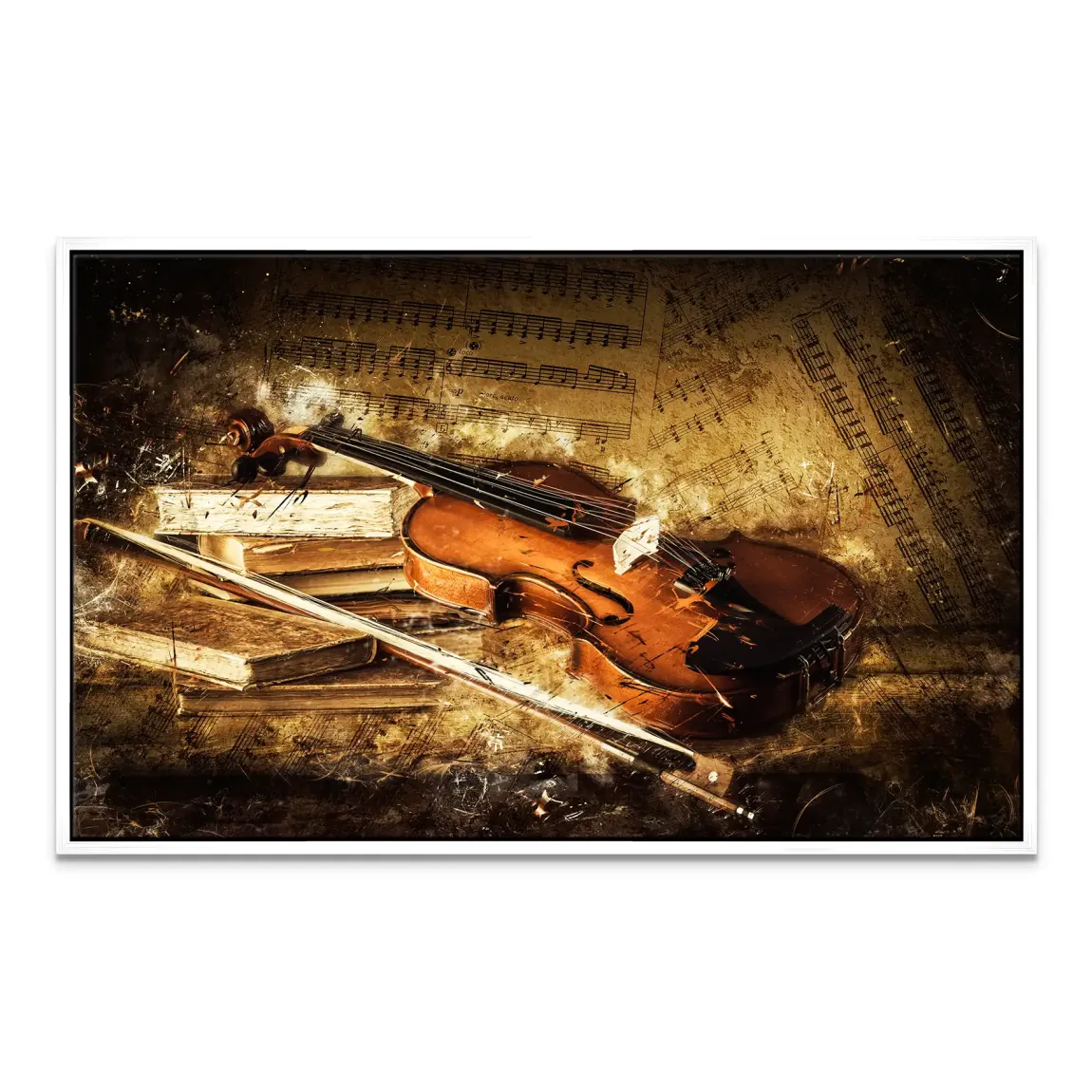 Golden Strings Melodie Leinwand Bild