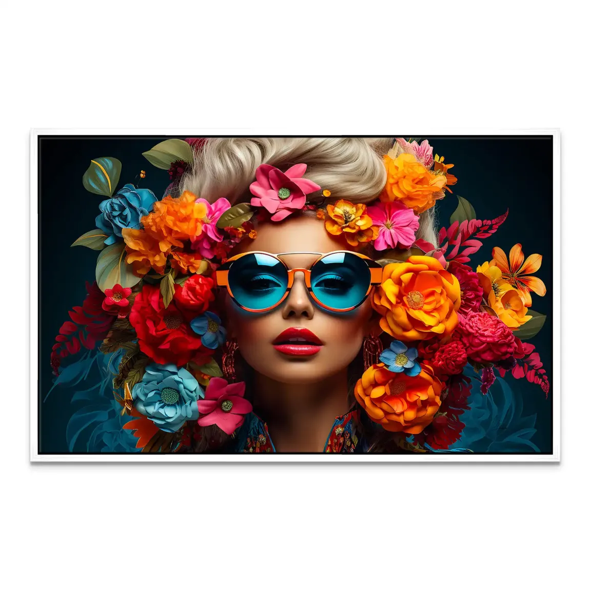 Floral Shades Leinwand Bild