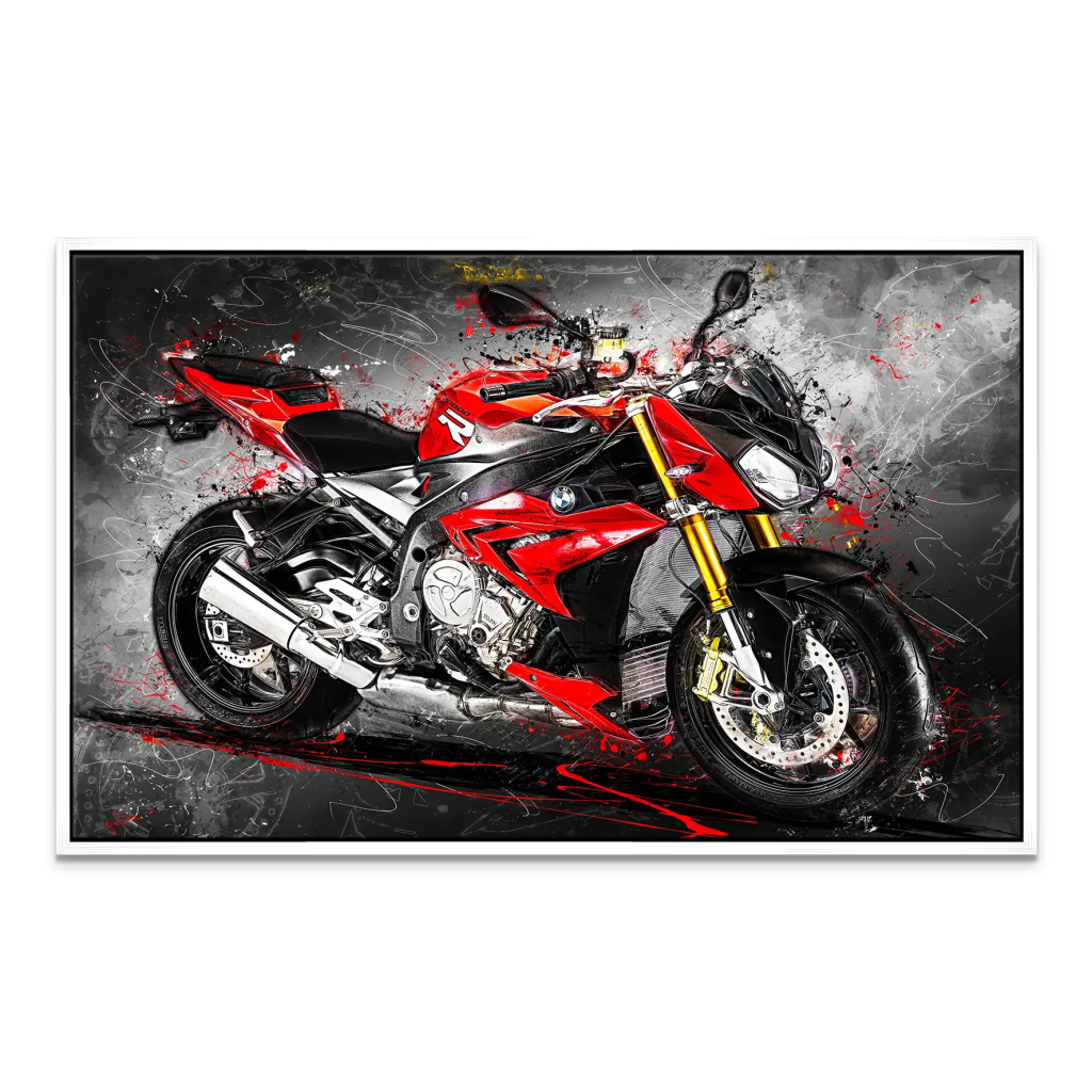 BMW S1000R Abstrakt Leinwand Bild INGALERIE