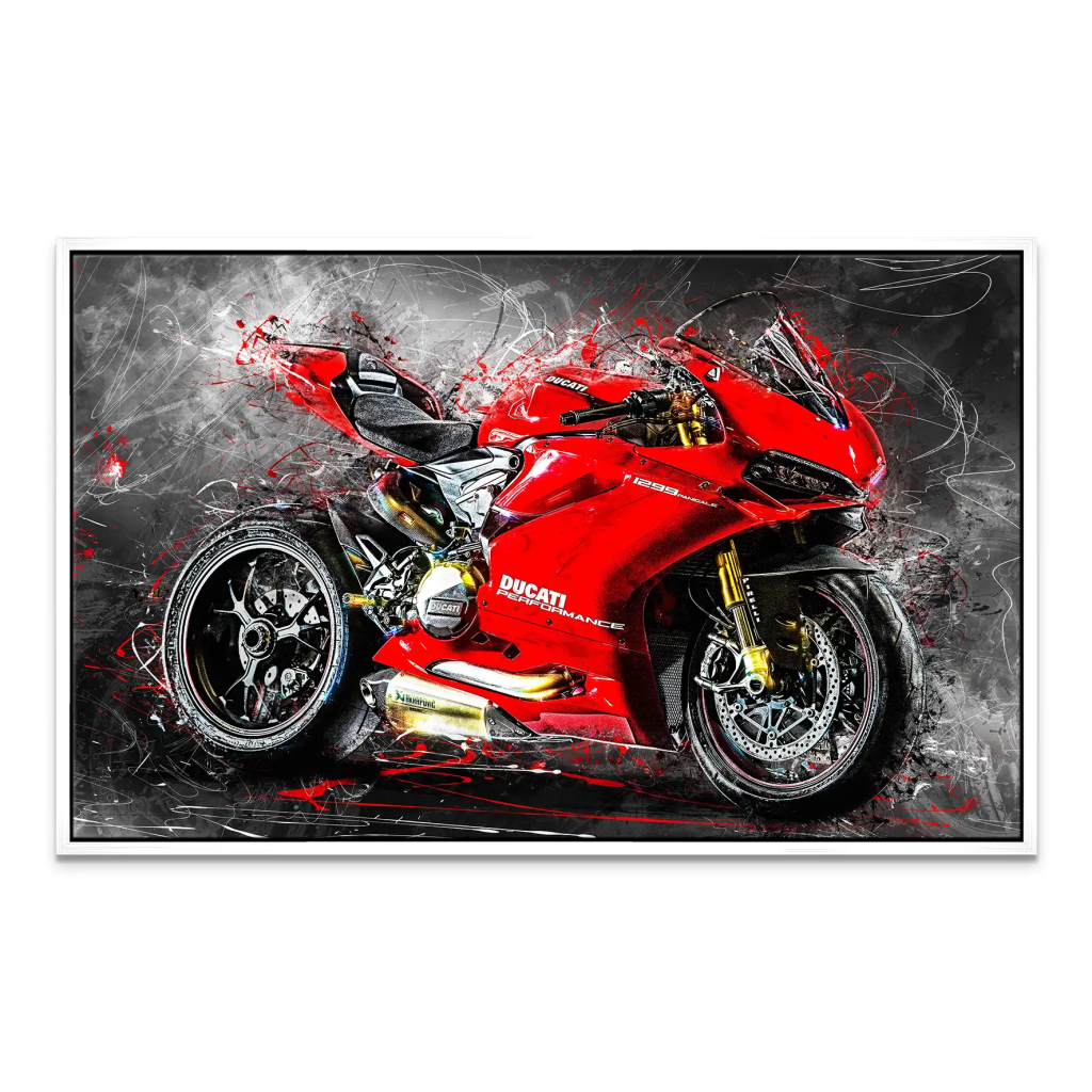 Ducati Panigale 1299 Abstrakt Leinwand Bild INGALERIE