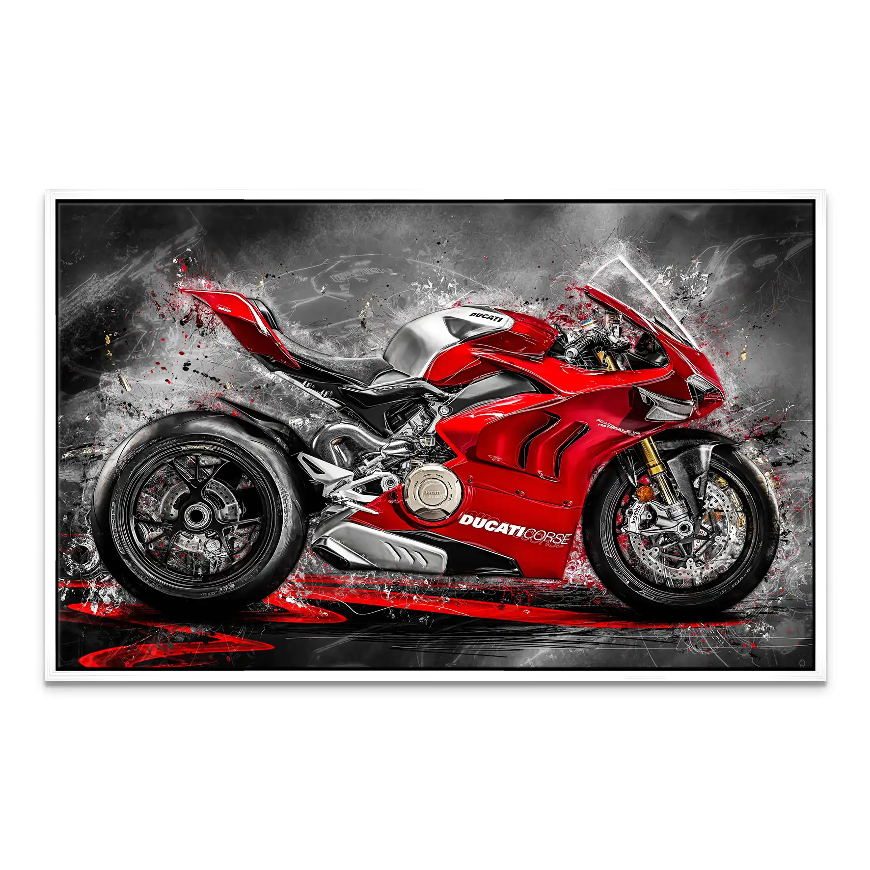 Ducati Panigale Corse Leinwand Bild INGALERIE