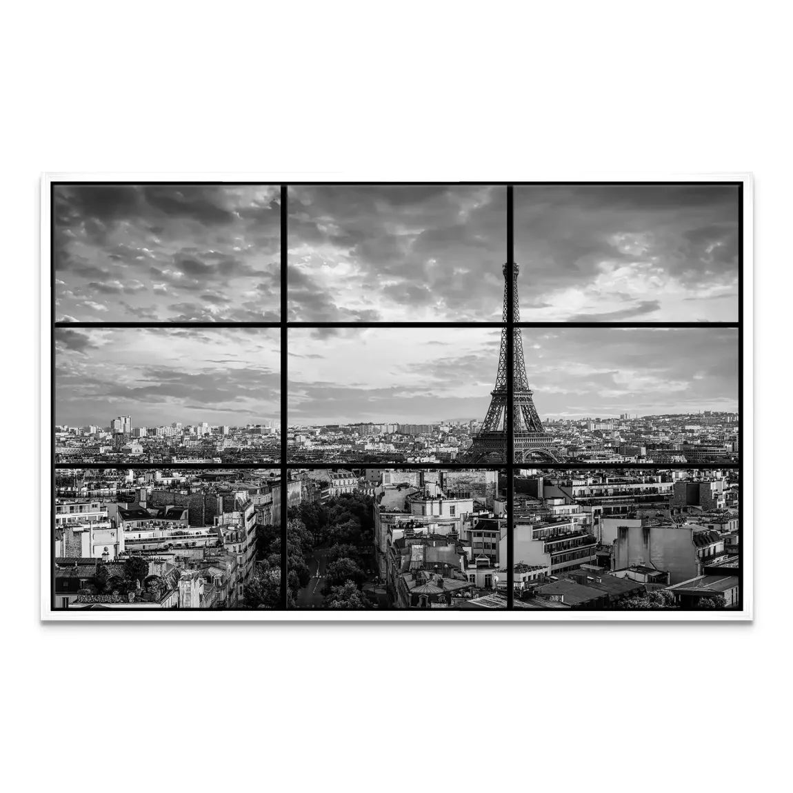 City View Paris Leinwand Bild