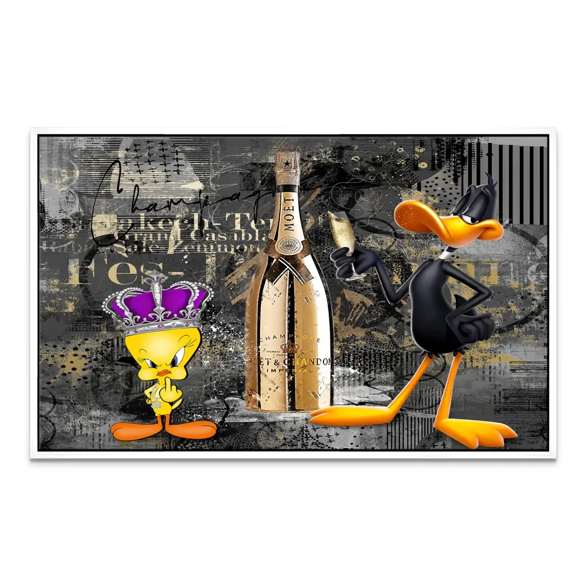 Tweety Duffy Champagner Leinwand Bild