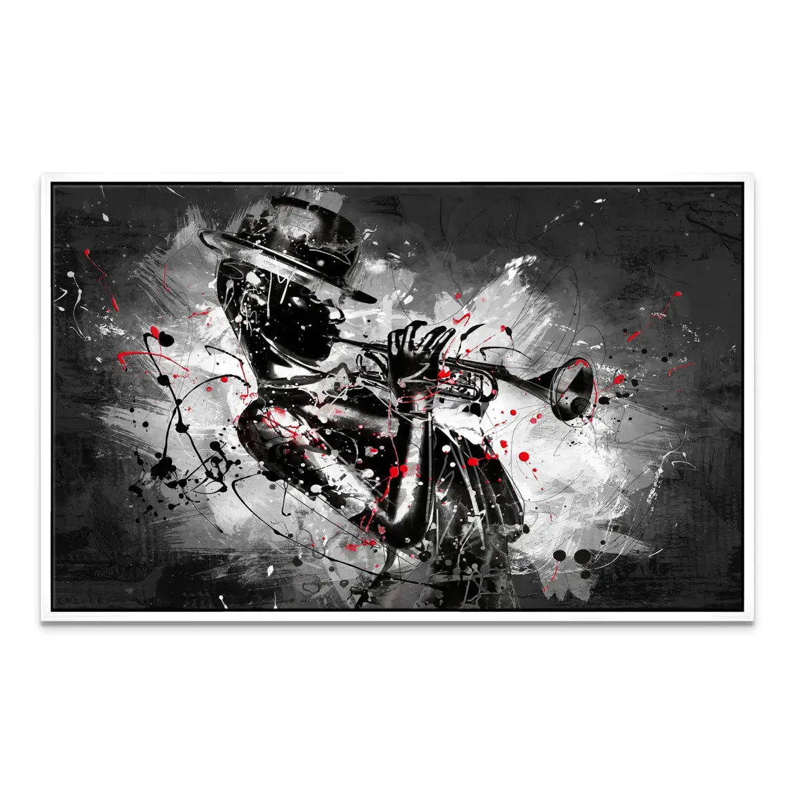 Jazzman Noir Symphony Leinwand Bild