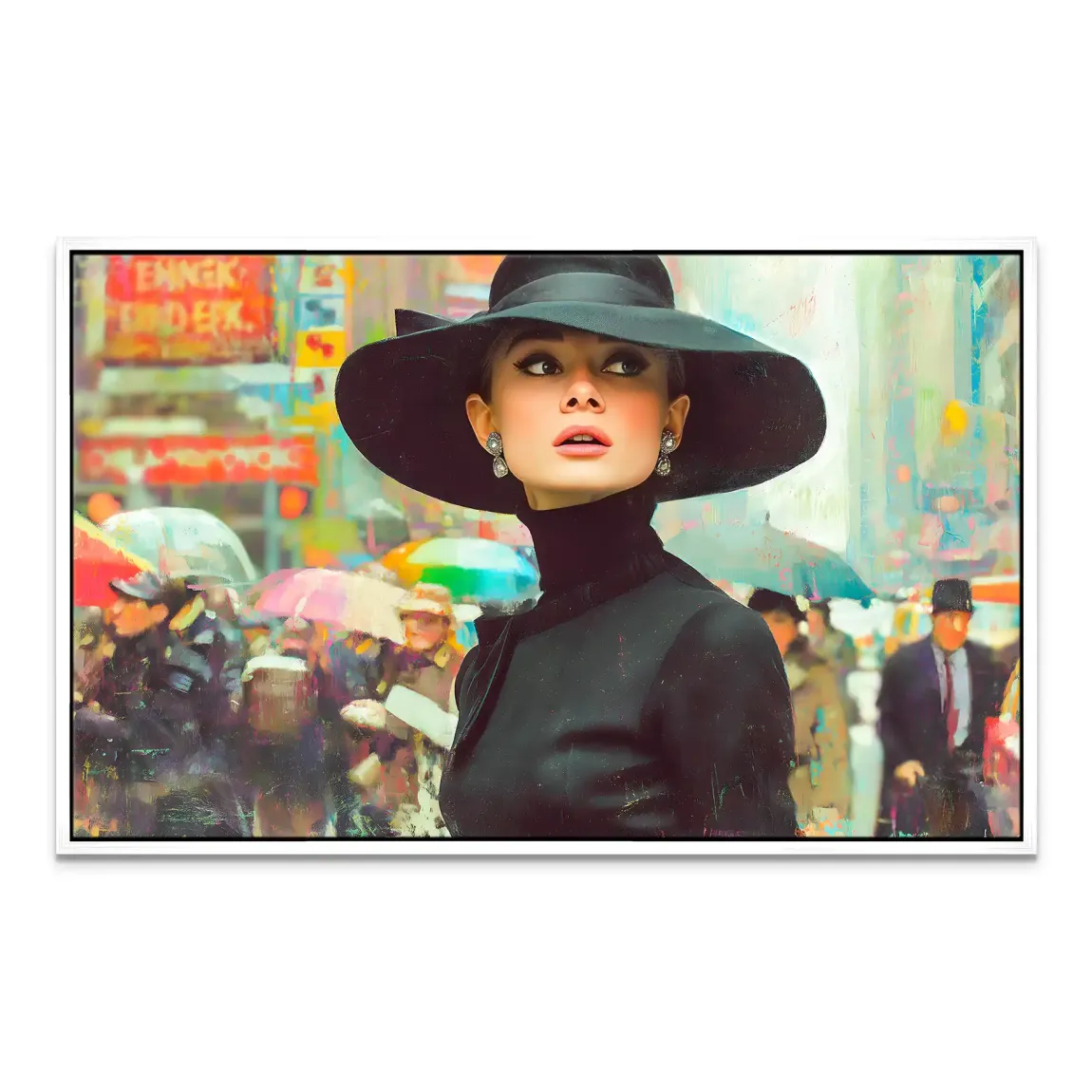 Audrey in New York Nr.2 Leinwand Bild INGALERIE