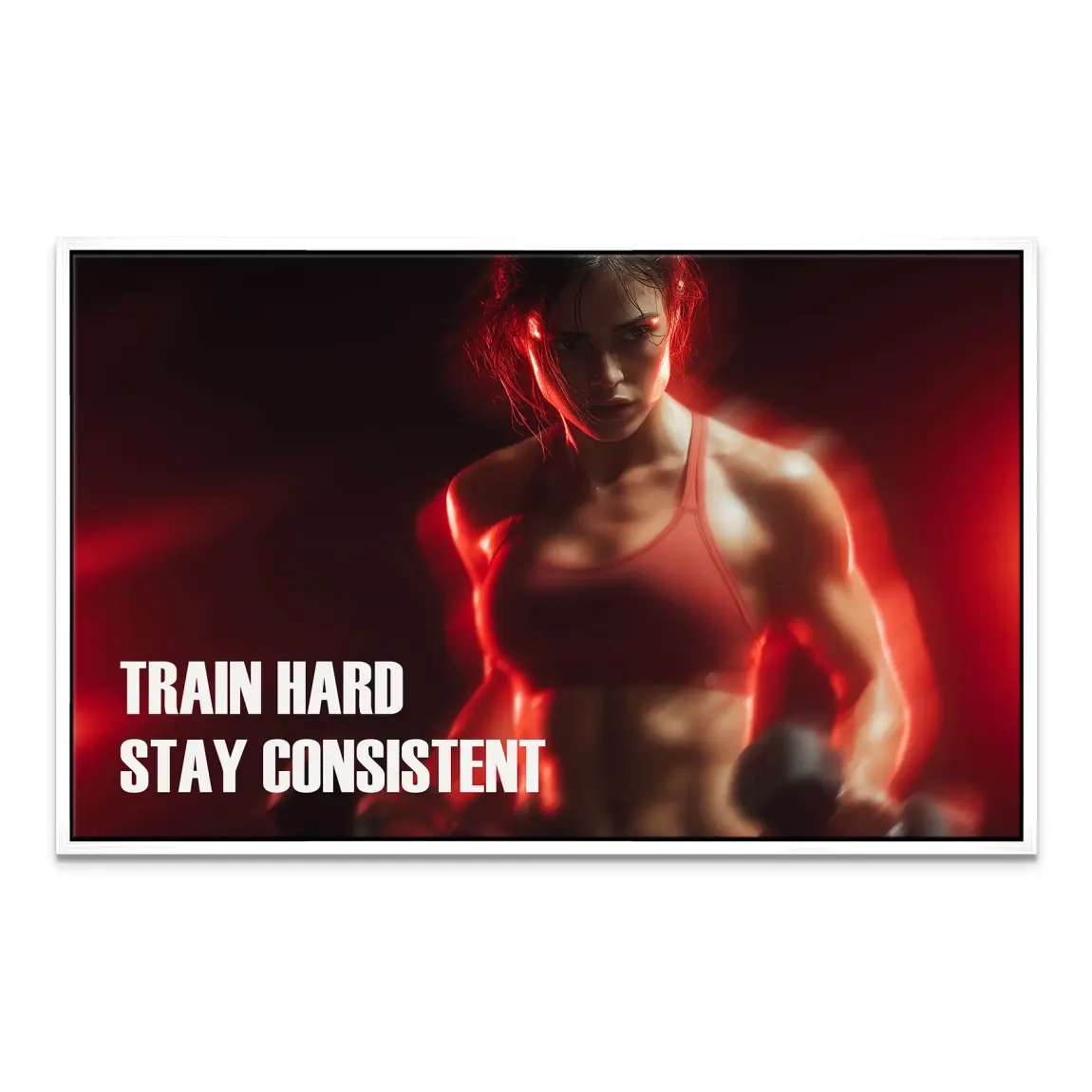 Fitness Motivation Leinwand Bild