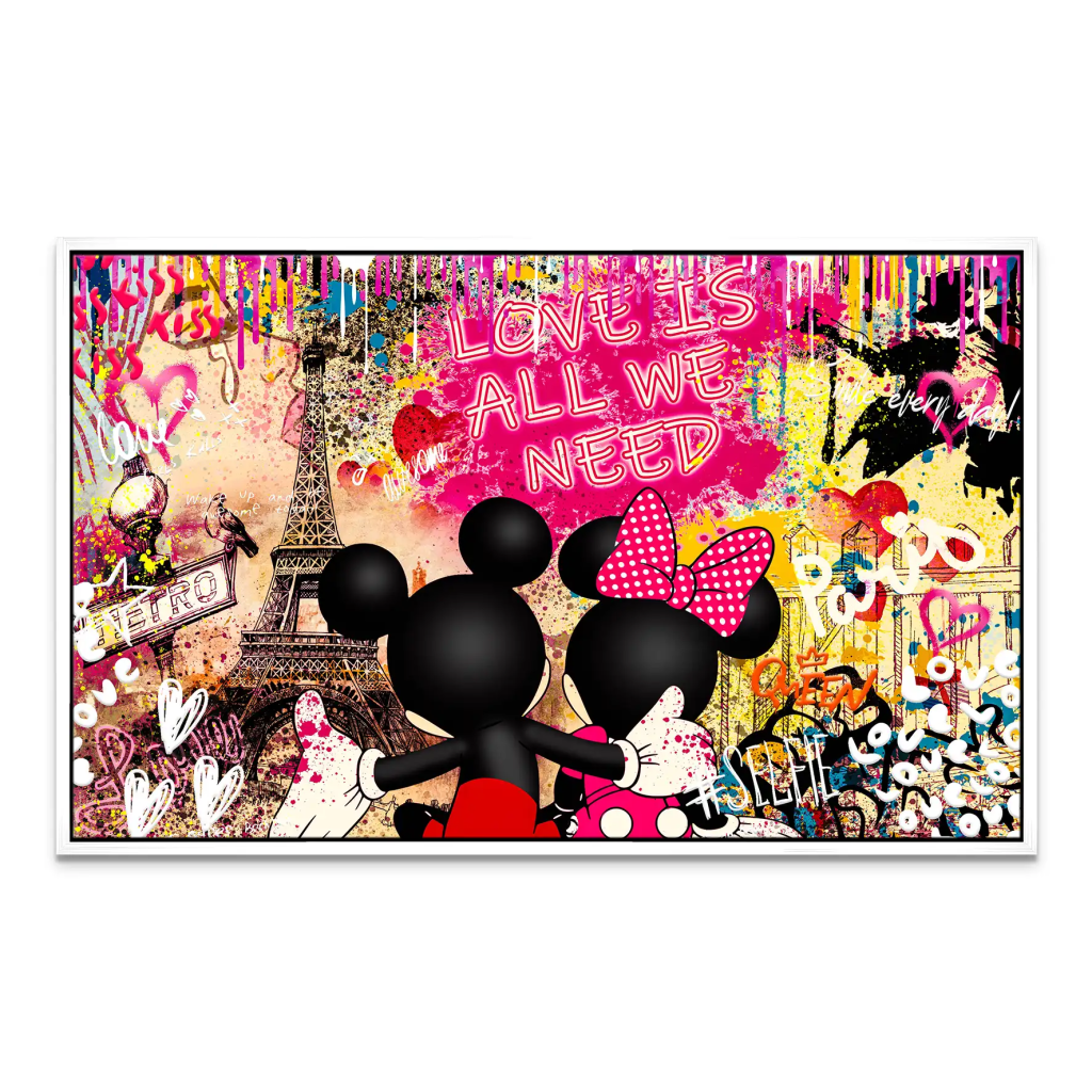 Micky & Minnie Love Leinwand Bild INGALERIE