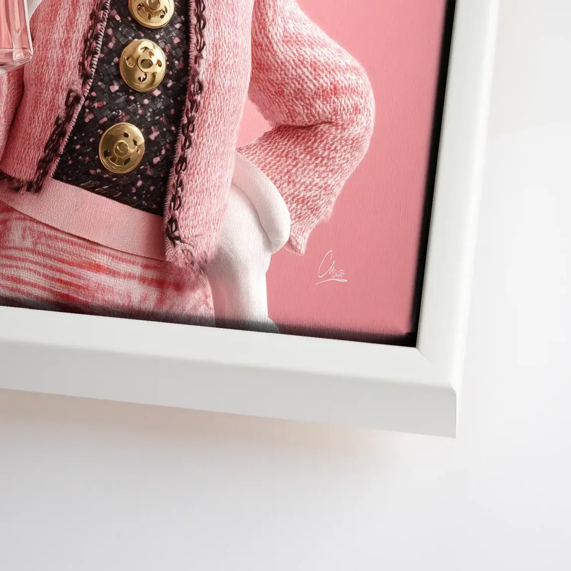 Paris Glam Minnie Maus Leinwand Bild