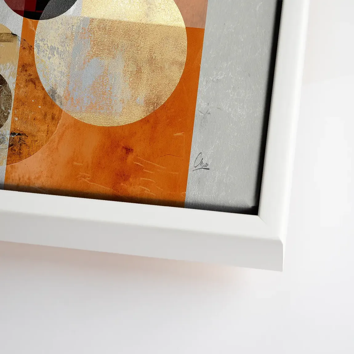 Golden Orbit Leinwand Bild