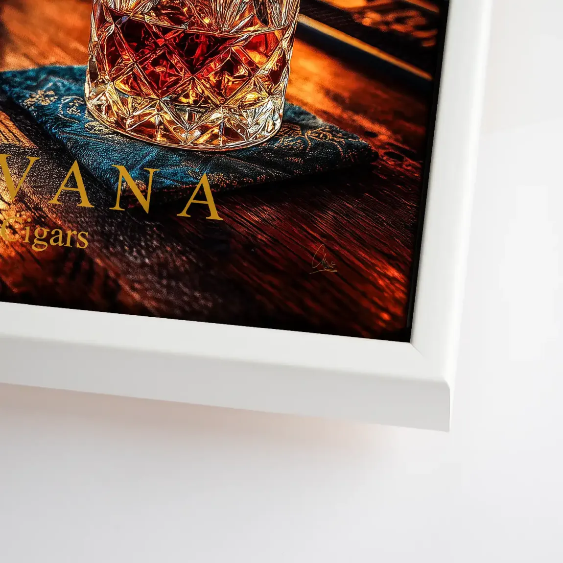 Havana Nights Whisky Leinwand Bild