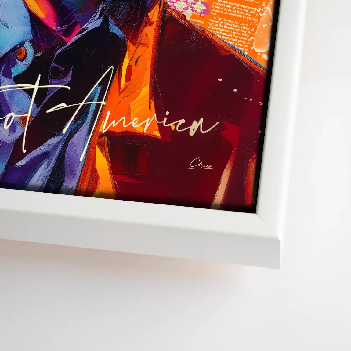 Bowie America Pop Art Leinwand Bild INGALERIE