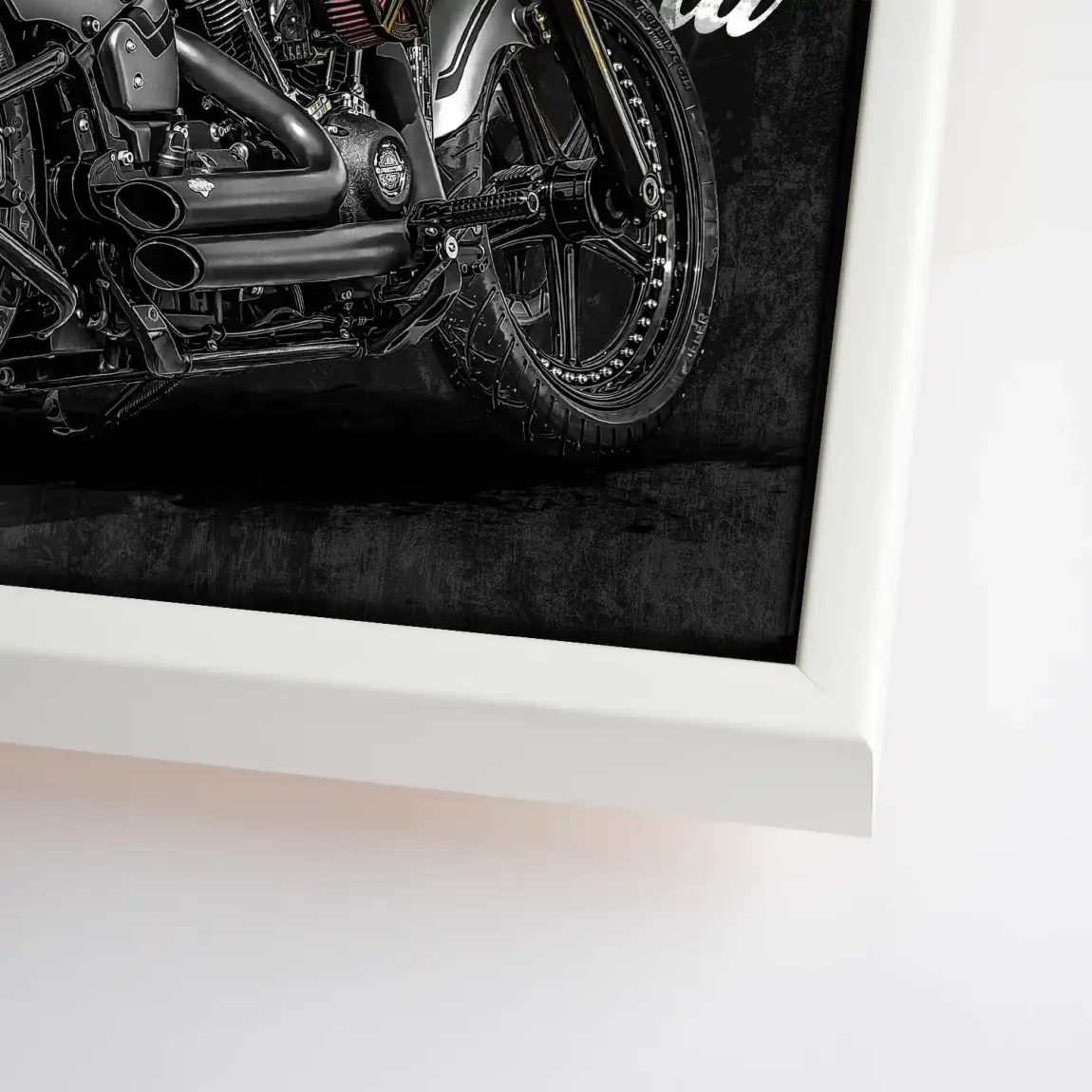 Harley Freedom Pop Art Leinwand Bild