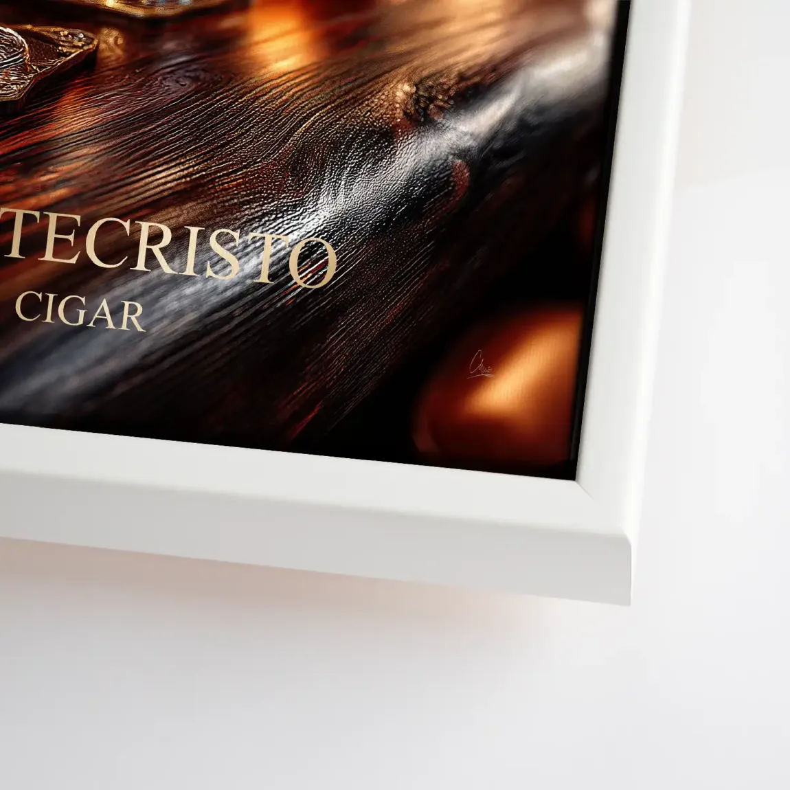 Amber Delight Cognac Leinwand Bild