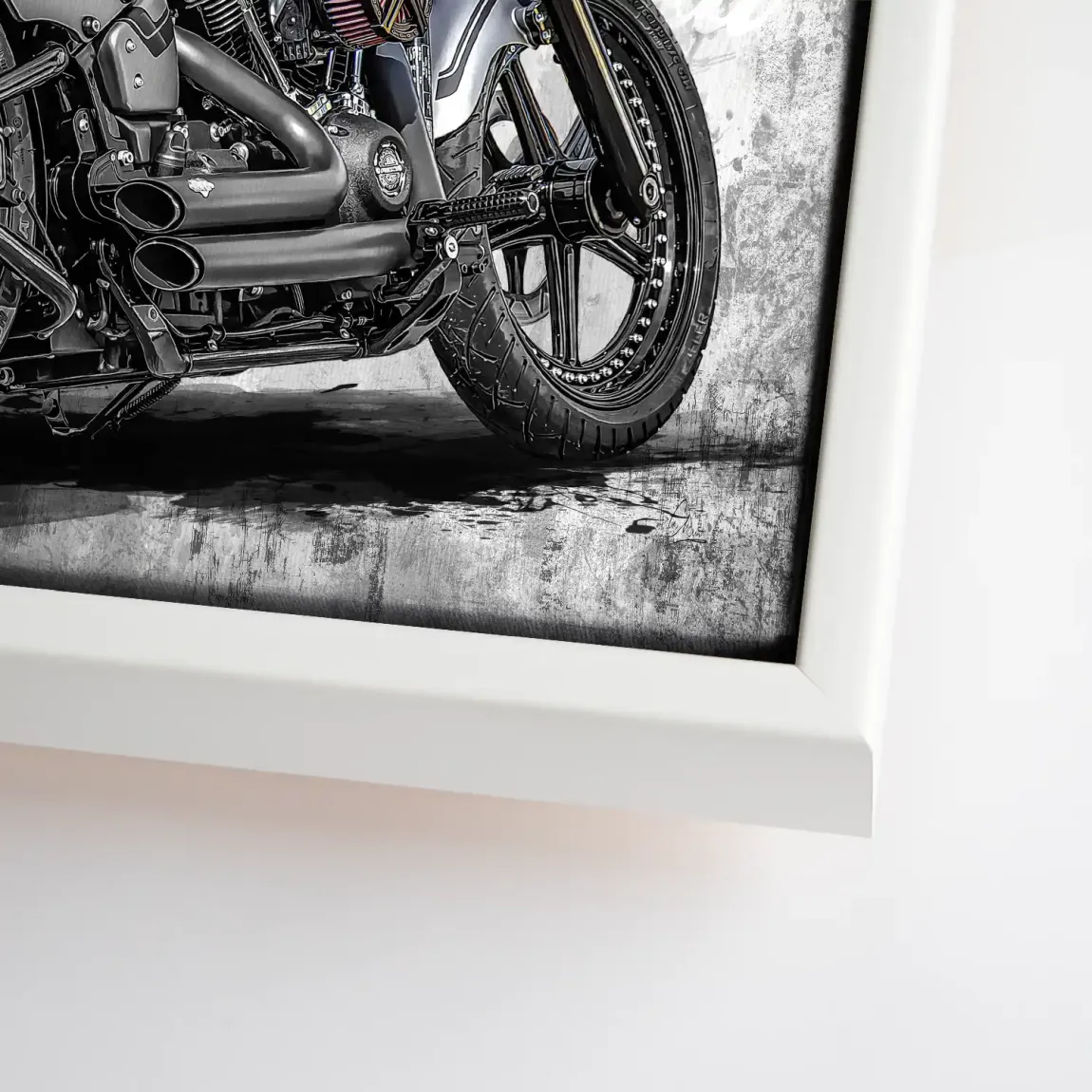 Harley Road Pop Art Leinwand Bild