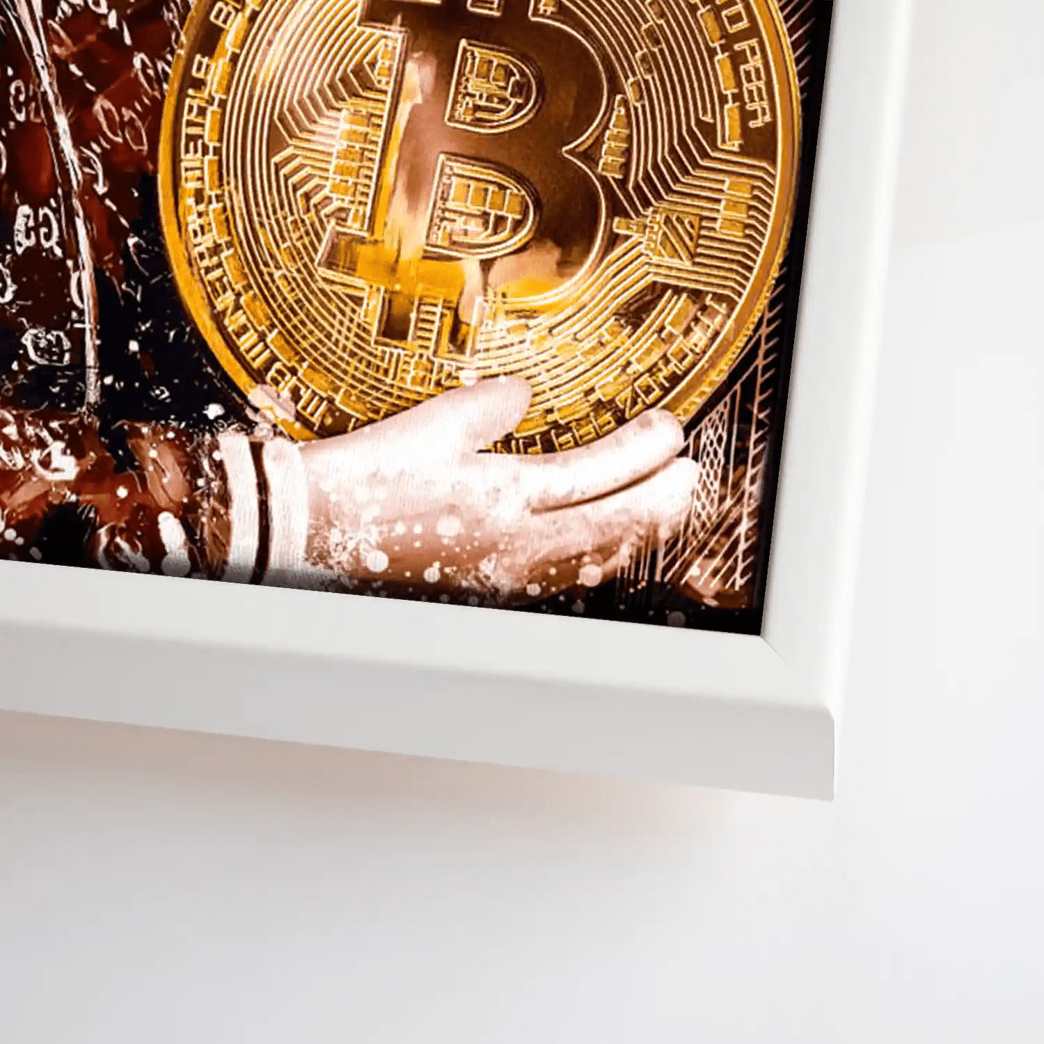 Dagobert Bitcoin Retro Pop Art Leinwand Bild INGALERIE