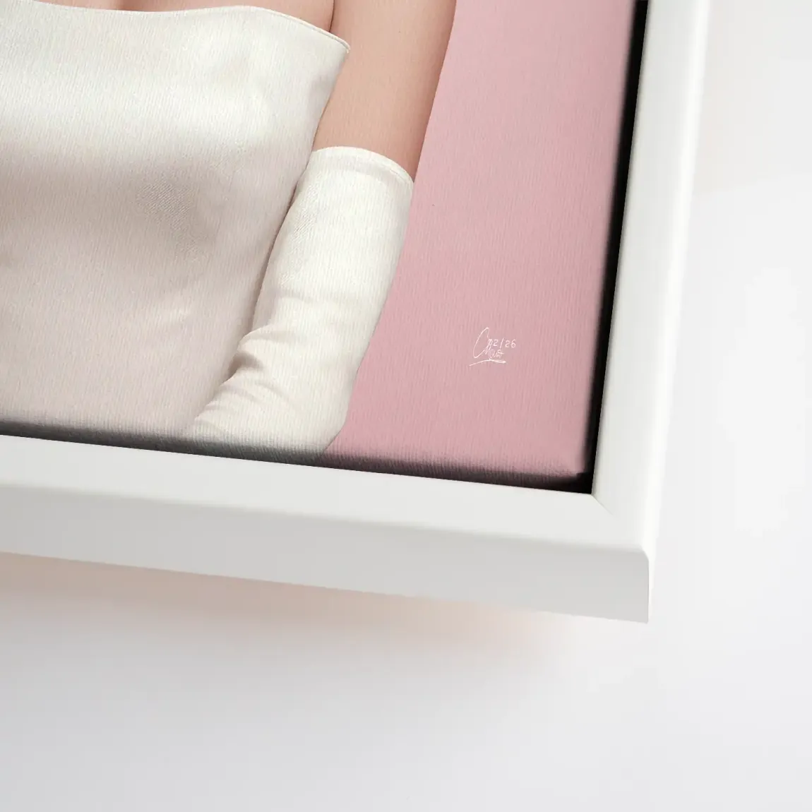 Marilyn Monroe Rosé Leinwand Bild
