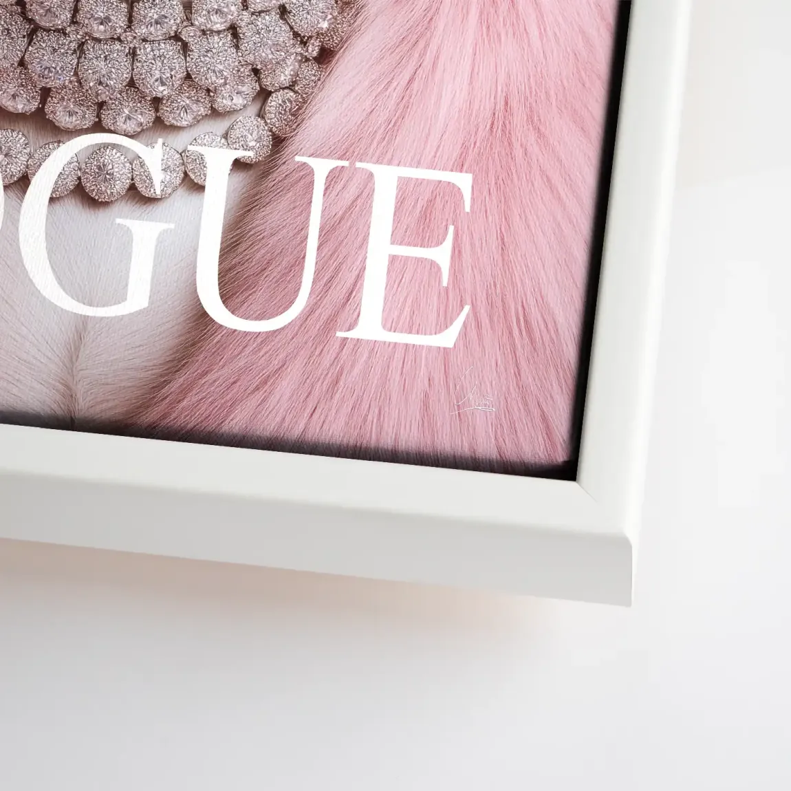 Bulldogge Vogue Leinwand Bild