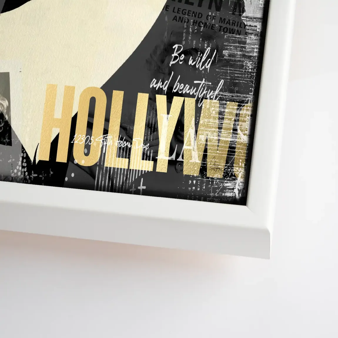 Marilyn Monroe Glamour News Leinwand Bild