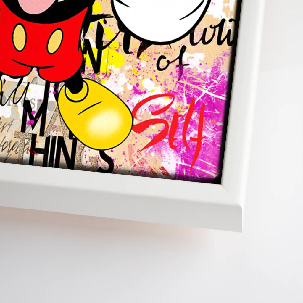 Micky Smile Pop Art Leinwand Bild INGALERIE