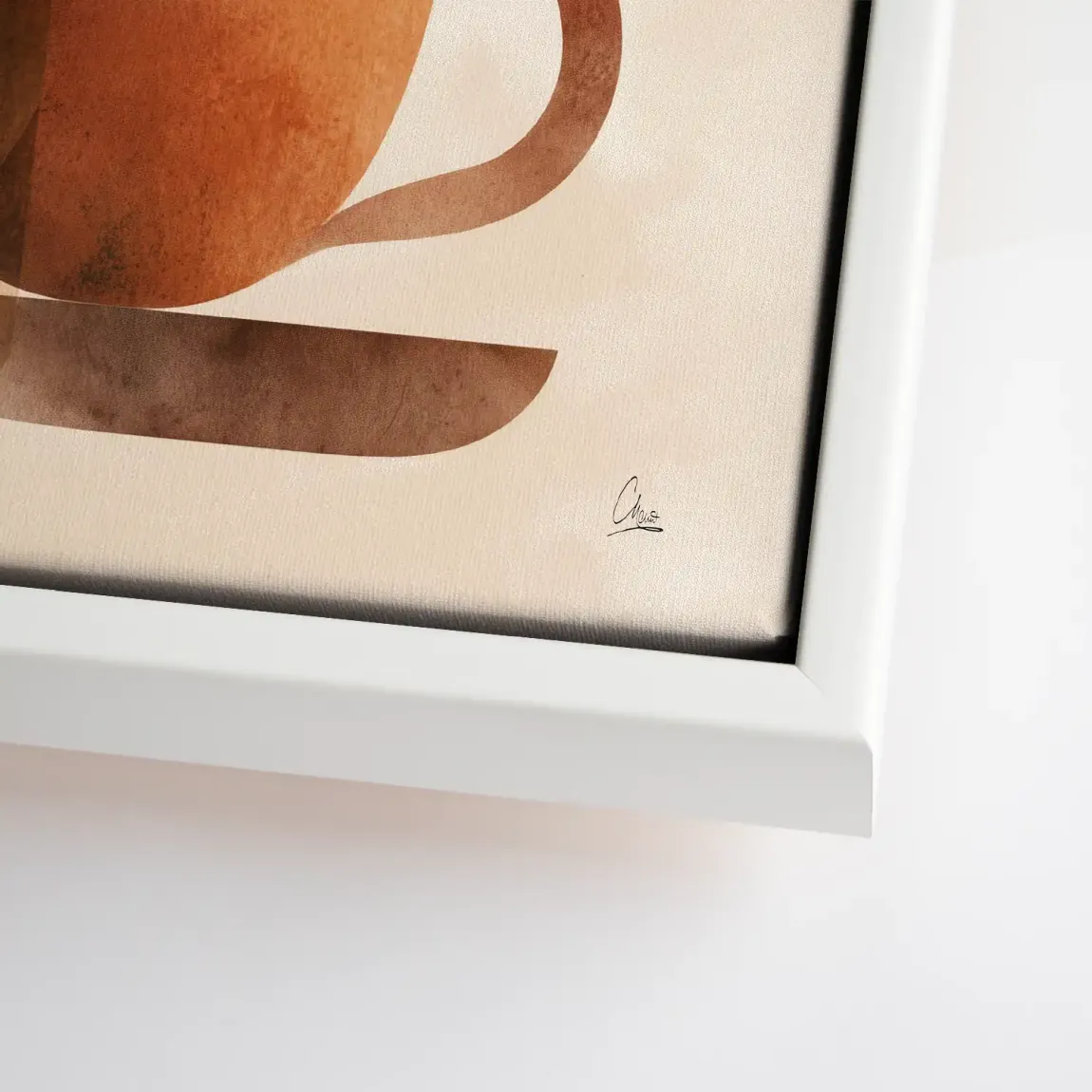 Warm Aroma Leinwand Bild