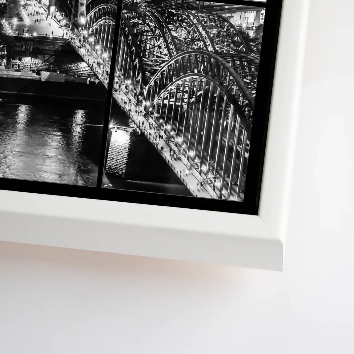 Köln Night Vision Leinwand Bild