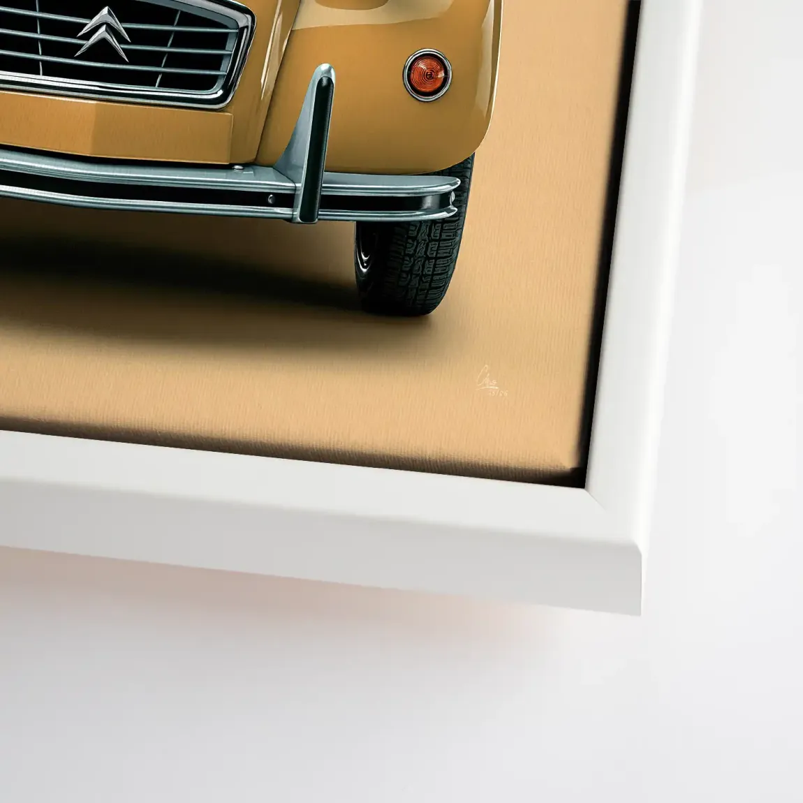Citroen 2CV Voyage Leinwand Bild