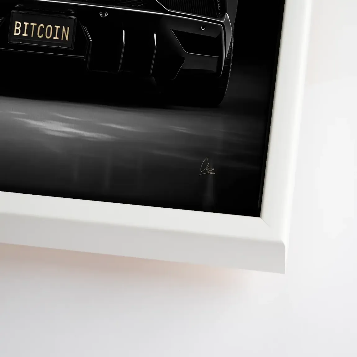 Lambo Bitcoin Leinwand Bild