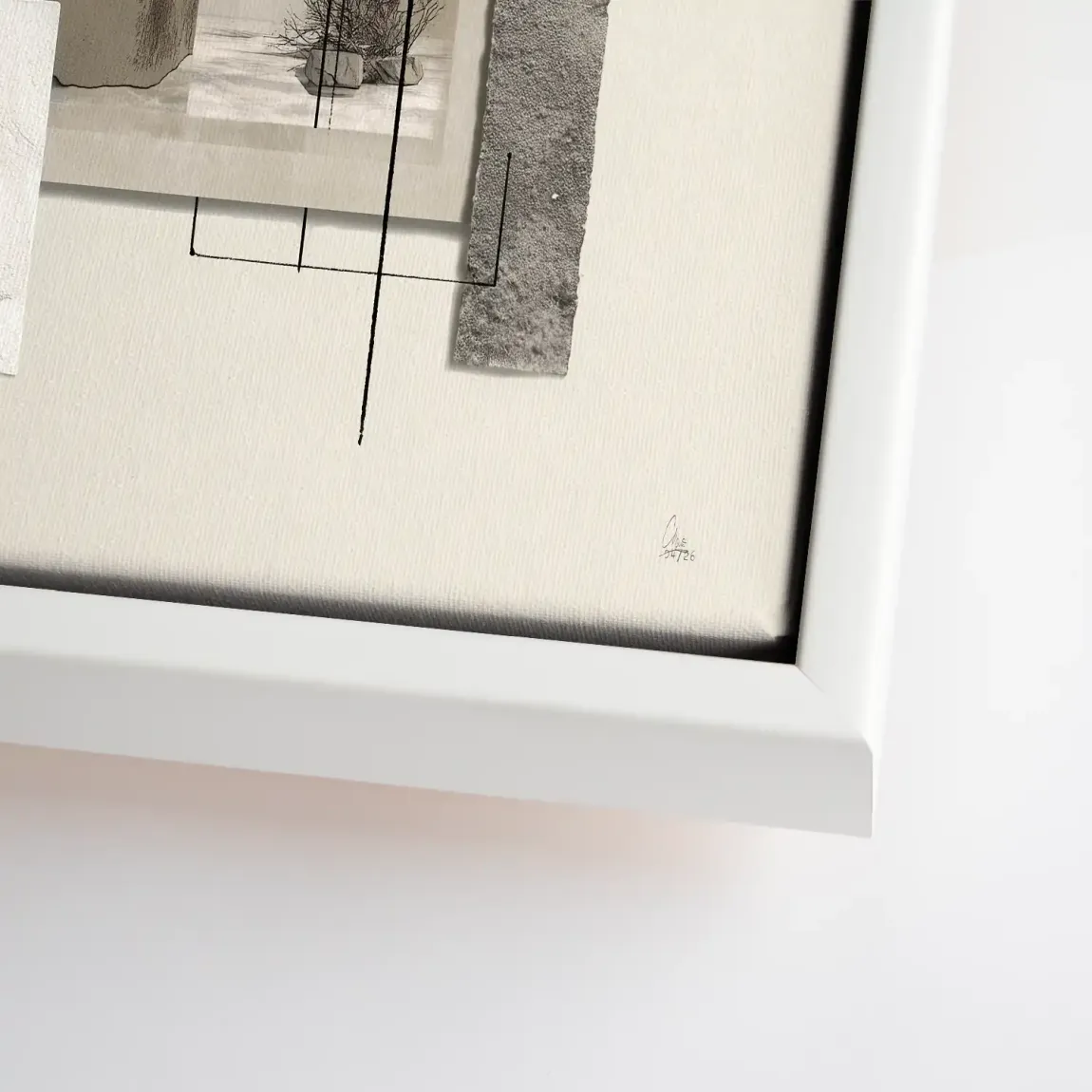 Marmor Komposition Leinwand Bild