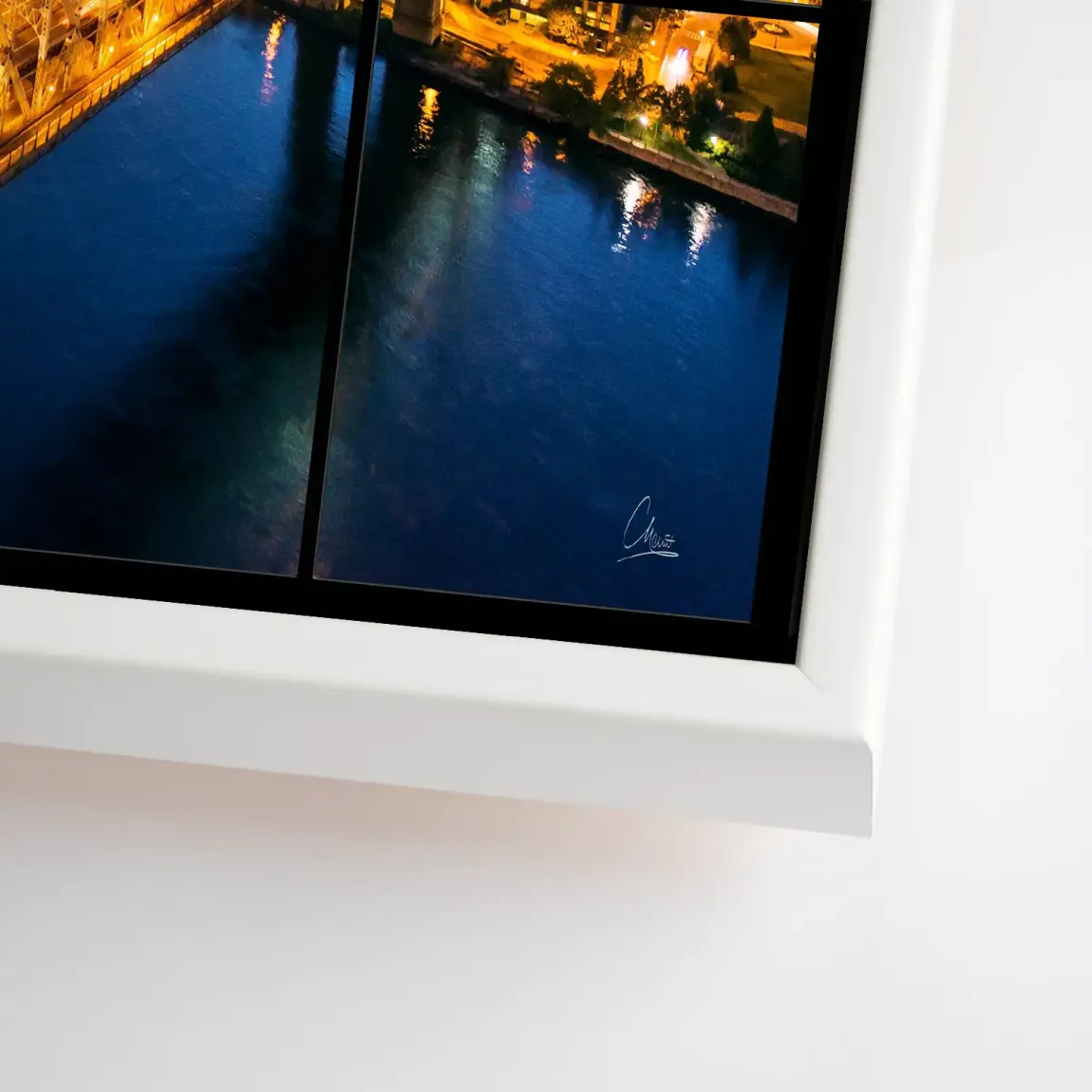 City Lights Manhattan Leinwand Bild