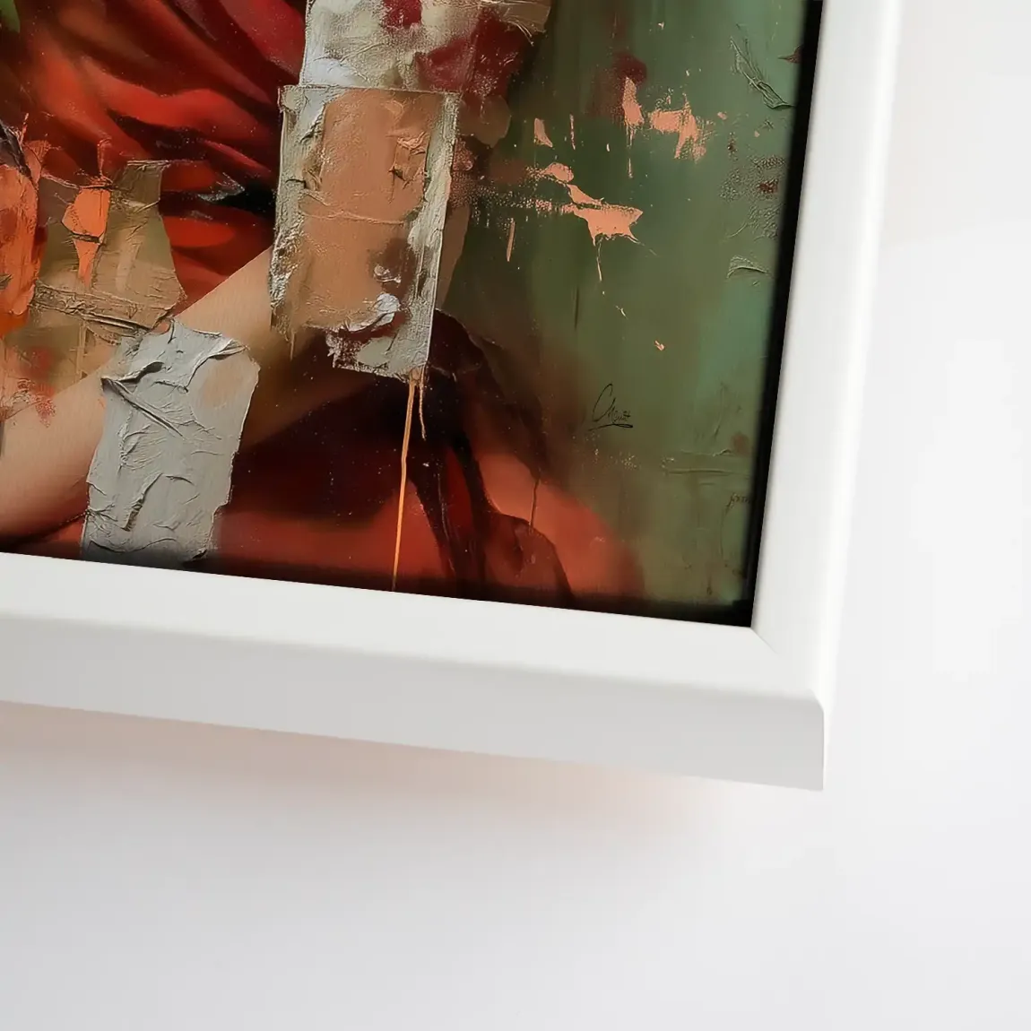 Silent Orchid Beauty Leinwand Bild