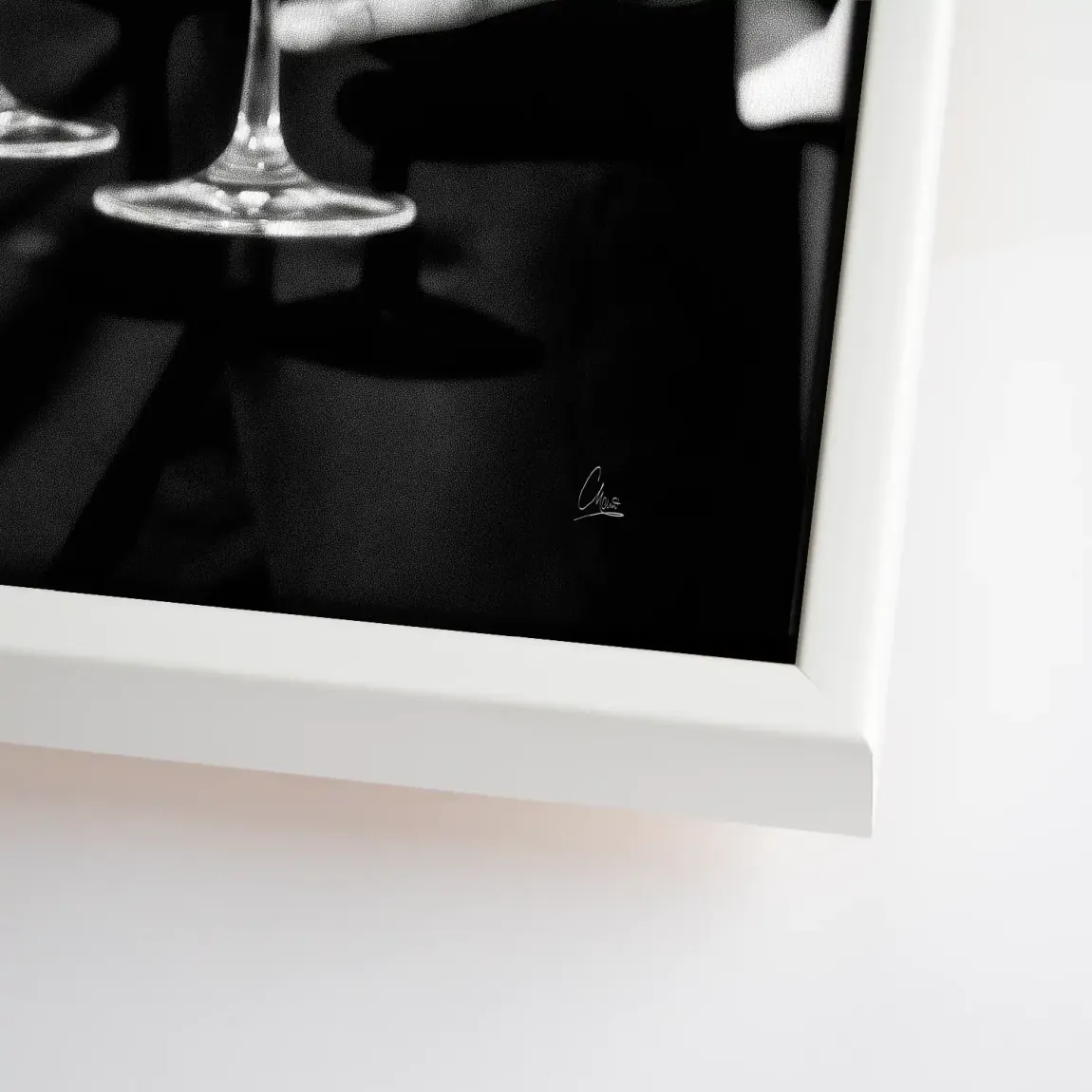 Gentleman Noire Leinwand Bild