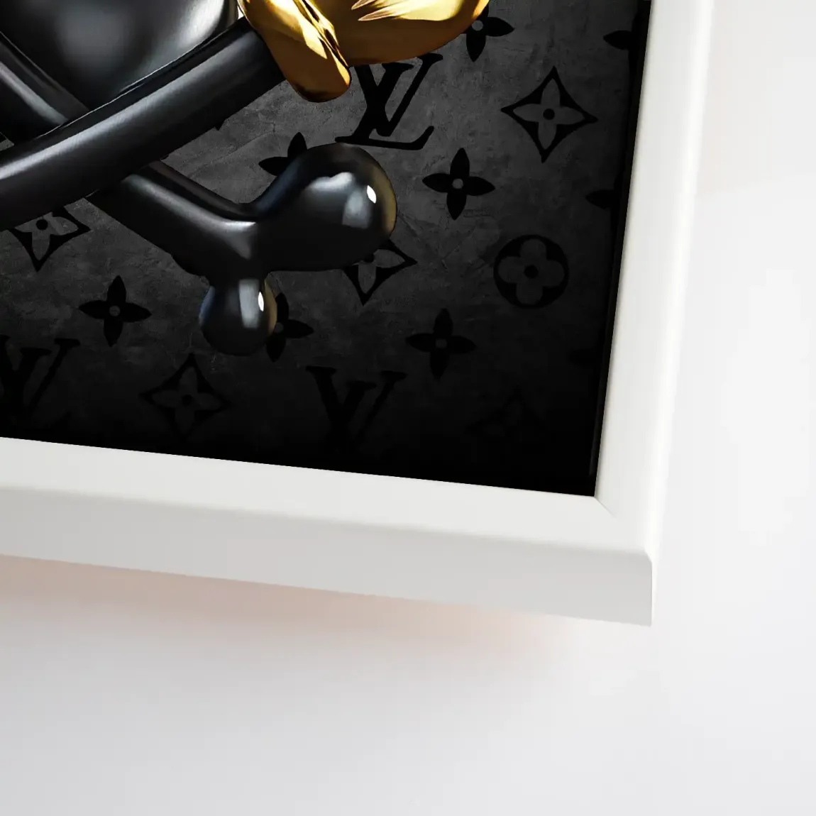 Money Skull Duck Leinwand Bild