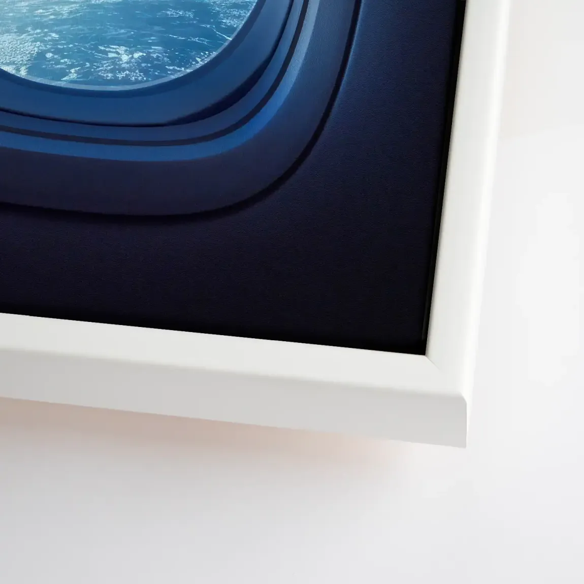 Flugzeugfenster Galaxie Leinwand Bild