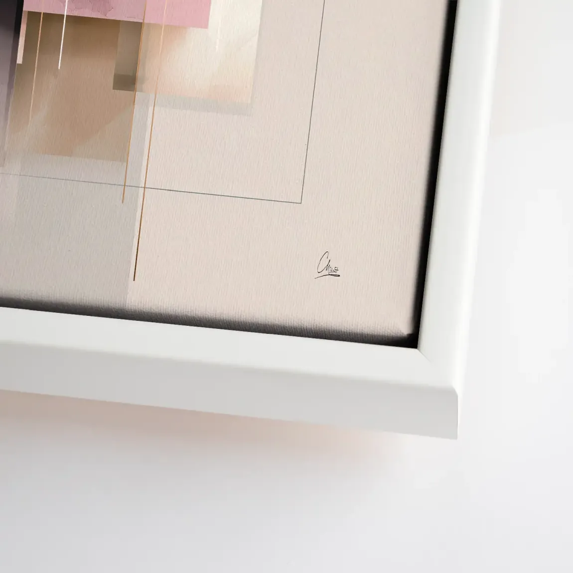 Soft Geometry Leinwand Bild