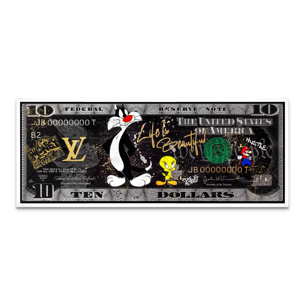Tweety und Sylvester Hustle Dollar Leinwand Bild INGALERIE