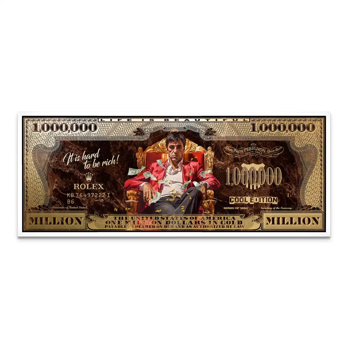 Scarface Million Legacy Dollar Leinwand Bild