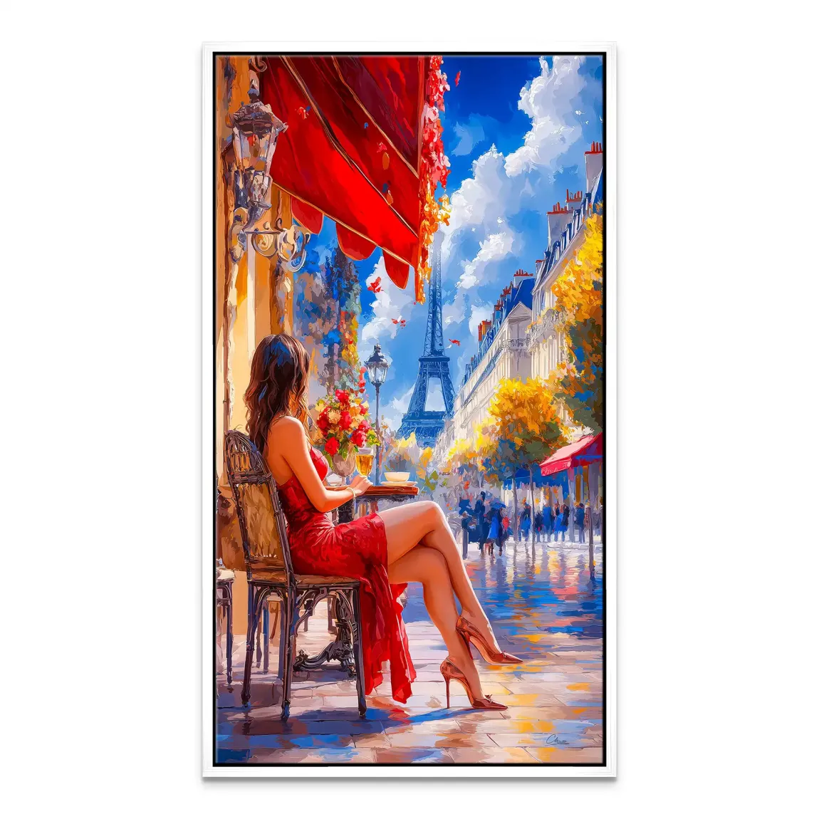 Café Rouge à Paris Leinwand Bild INGALERiE