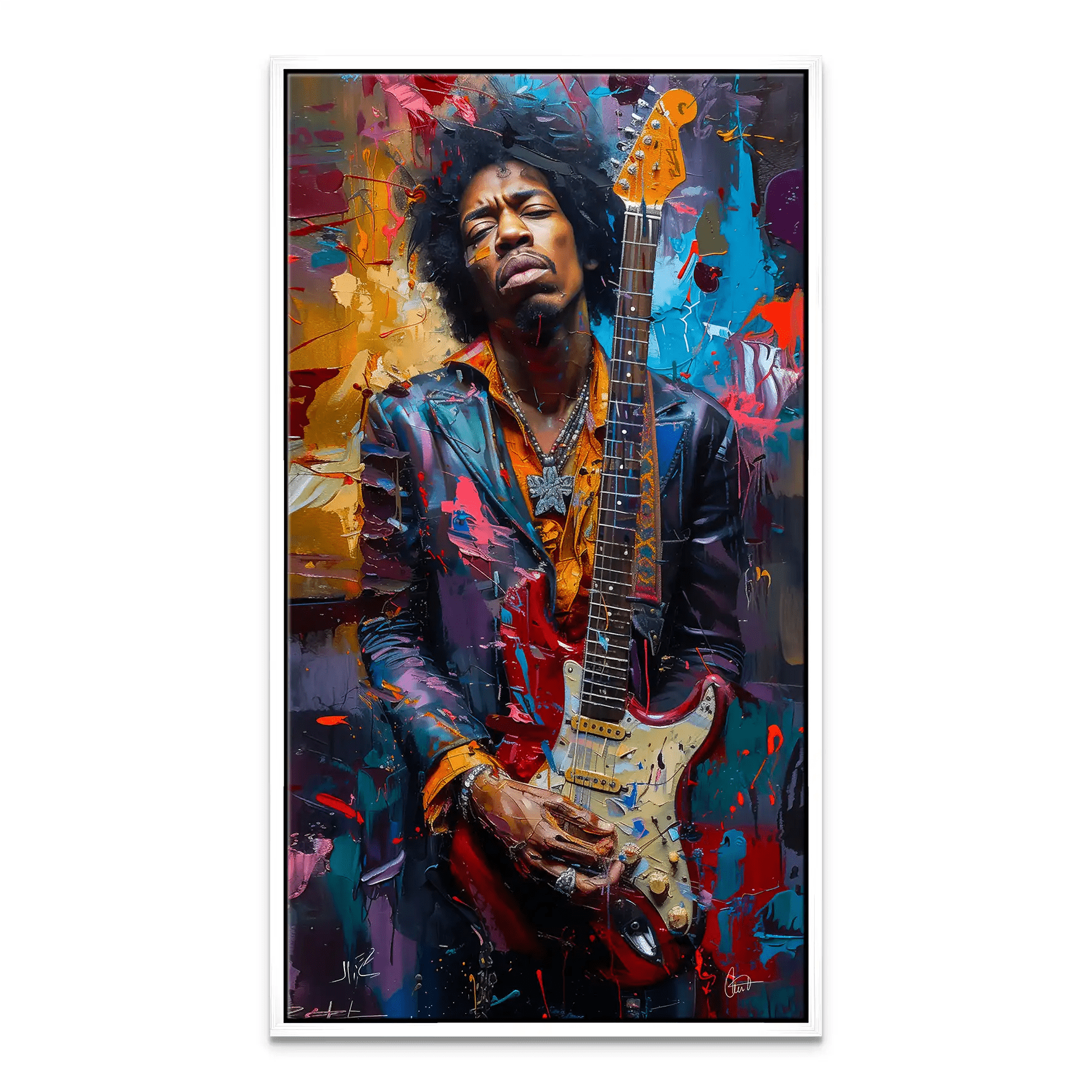 Jimi Abstrakt Color Leinwand Bild INGALERiE