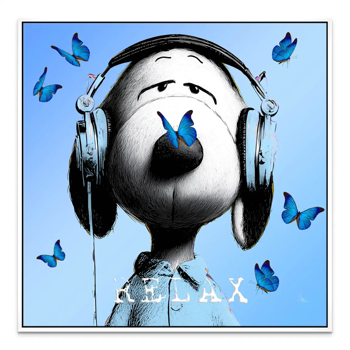 Snoopy Relax Leinwand Bild