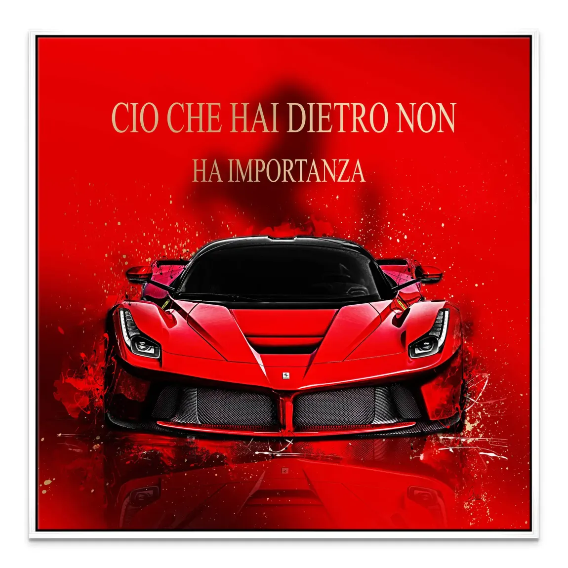 Red Velocity La Ferrari Leinwand Bild