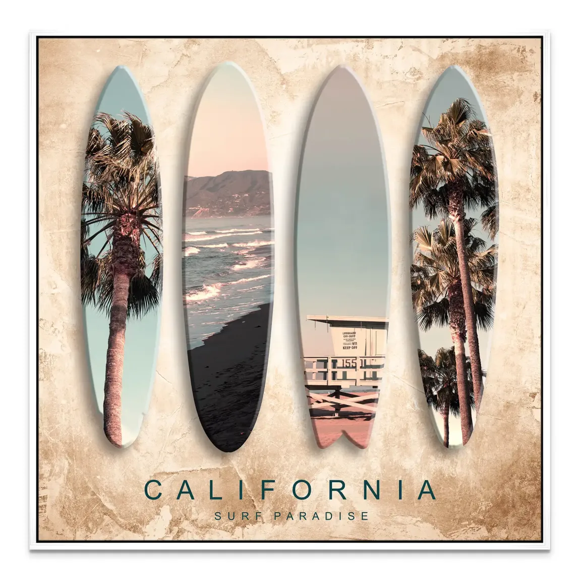 California Coast Art Leinwand Bild