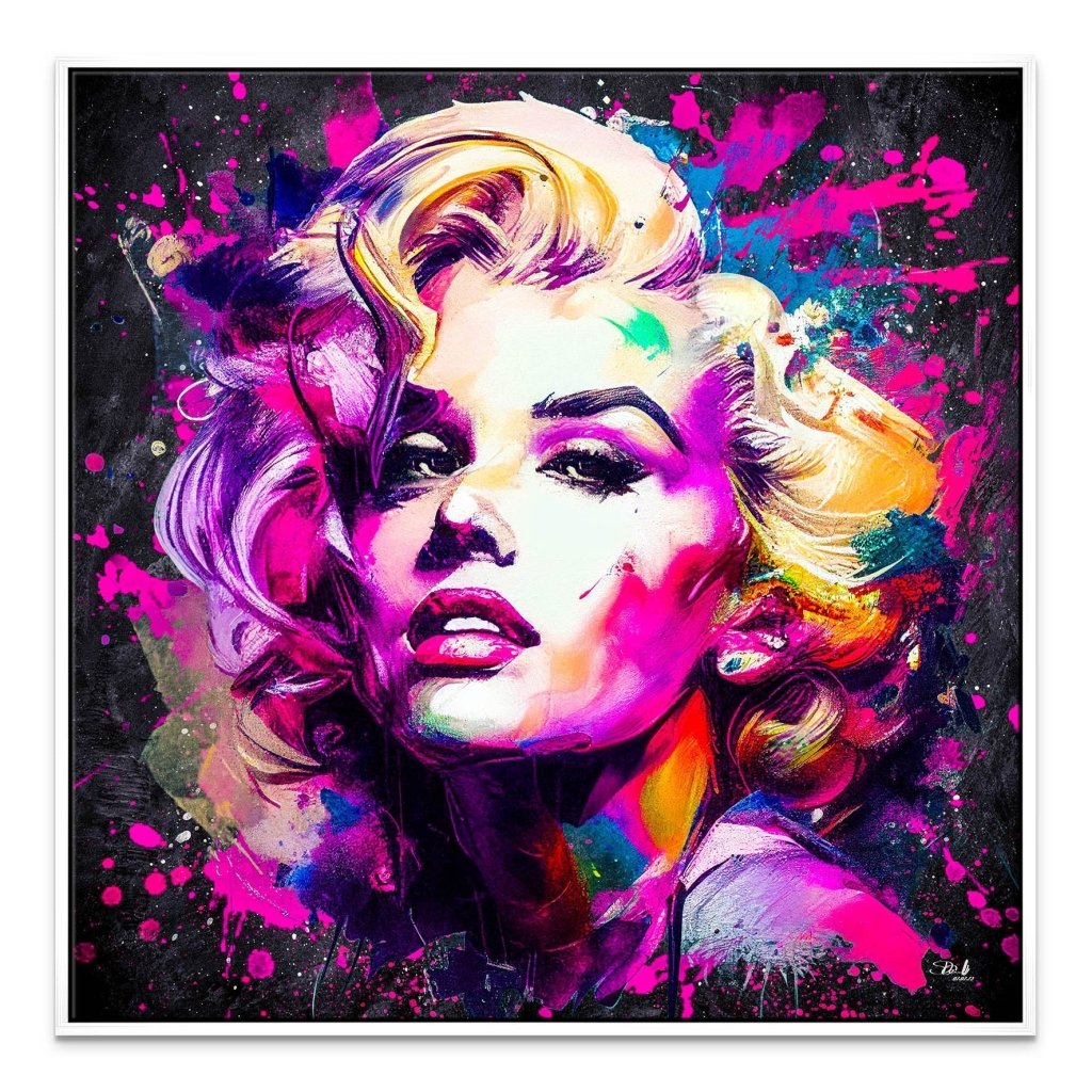 Marilyn Monroe Abstrakt Color Leinwand Bild INGALERIE