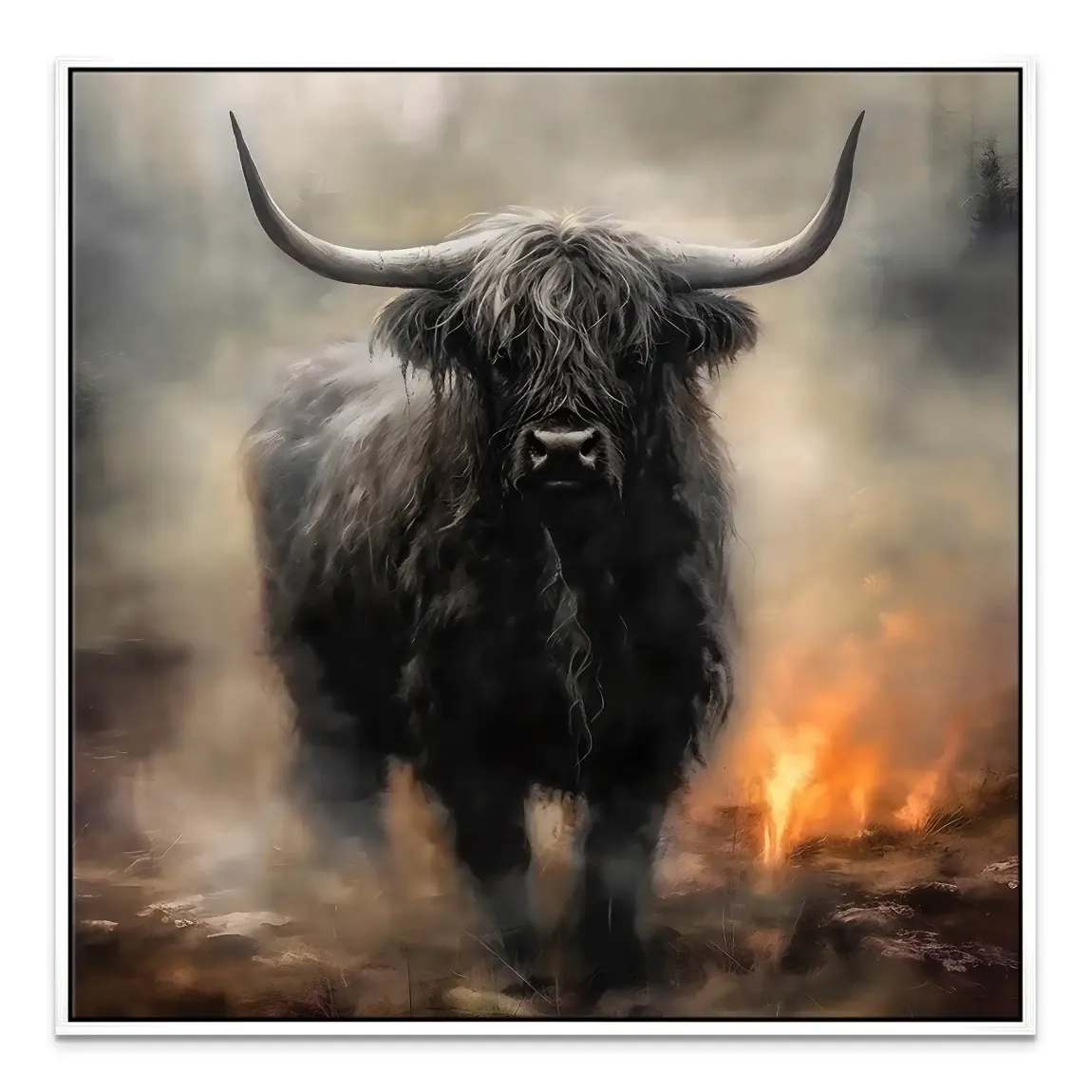 Highland Rind Leinwand Bild
