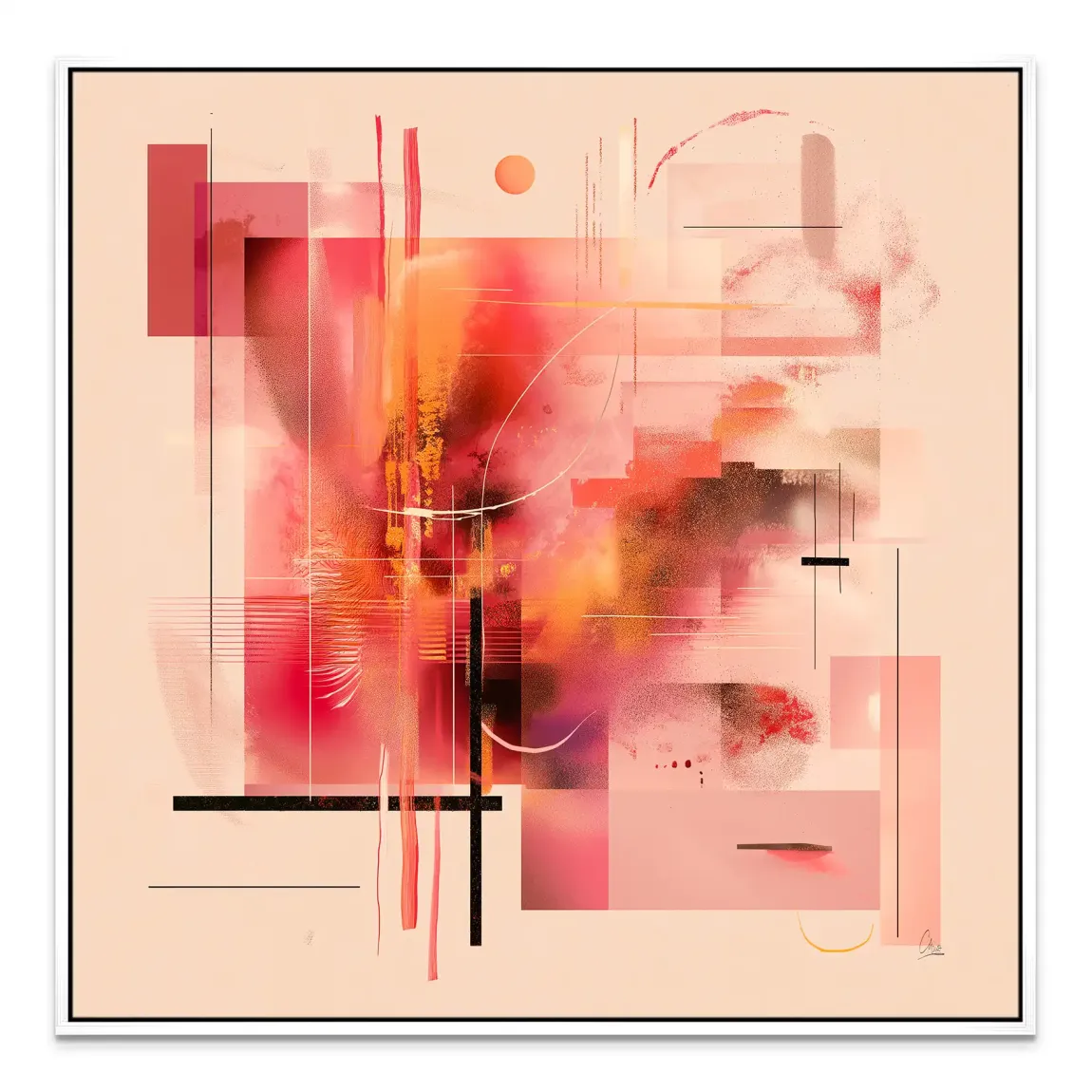 Infinite Glow Leinwand Bild